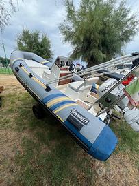 Gommone con motore di 40cv Honda con carrello