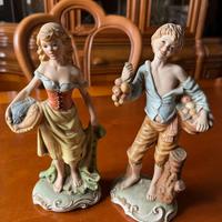 Set 2 statuine  in ceramica - P CORONATA