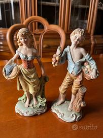 Set 2 statuine  in ceramica - P CORONATA