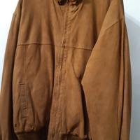 Giubbino renna uomo tg XL vera pelle camoscio new