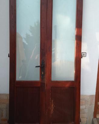 Porta a 2 ante in castagno 