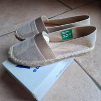 Espadrillas beige dorato donna Venice 37 nuove 