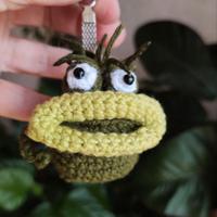 Portachiavi fatto a mano all’uncinetto