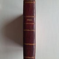Libro antico 1860 Giulio Cesare  Commentari 