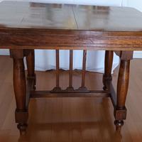 Tavolo antico rettangolare noce, XIX secolo