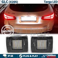 Luci Targa LED Mercedes GLC X253 Placchette CANbus