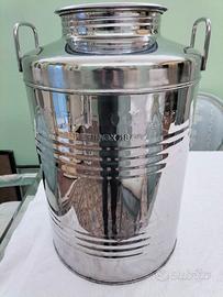 Contenitore olio in acciaio inox 18/10 50 litri