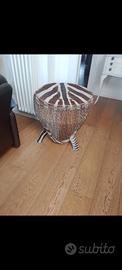 VECCHIO TAMBURO IN ZEBRA 