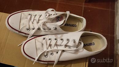 scarpe converse All stars bianche basse n°38