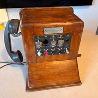 Telefono centralino antico in legno antiquariato