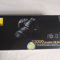 Nikon D3000 kit 18-55 e 55-200