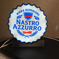 Lampada LED Nastro Azzurro stile tappo birra