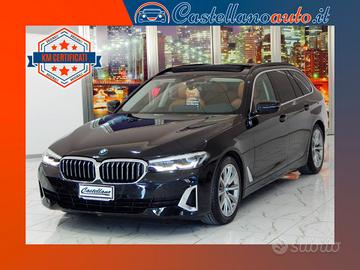 BMW 520 d Touring Luxury Aut TETTO-NAVI-PELLE-LED