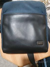 borsa a tracolla Bric's uomo in pelle e tessuto