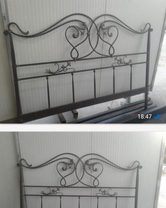 letto matrimoniale in ferro battuto