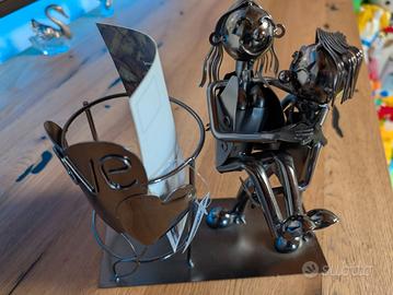 porta bottiglia in metallo