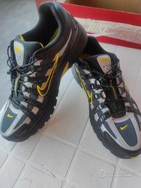 belle scarpette Nike P 6000 45 nero grigio giallo 