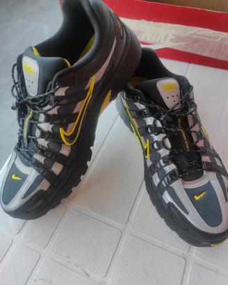 belle scarpette Nike P 6000 45 nero grigio giallo 