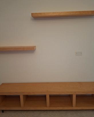 Scaffale lack con mensole a scomparsa lack