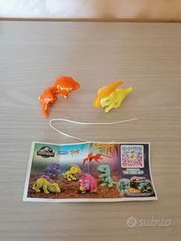 Coppia di sorpresine dinosauri "Jurassic world"