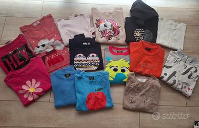 Set 84 maglietta pantaloni bambina dai 6 ai 9 anni