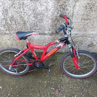 bicicletta 20 pollici (6-8 anni circa)