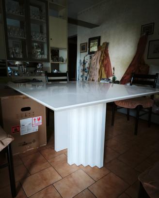 tavolo laccato bianco