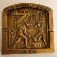 posacenere fermacarte in bronzo massiccio 