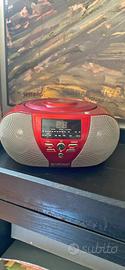 Stereo CD/Radio Portatile Rosso