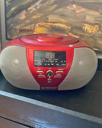 Stereo CD/Radio Portatile Rosso