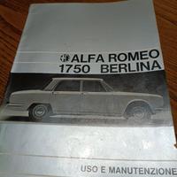Uso e manutenzione 1750 berlina