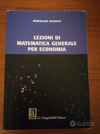 Lezioni di matematica generale per economia