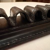 Portapipe da muro DERESO – Pelle Nera – 10 posti