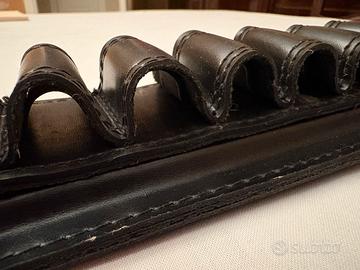 Portapipe da muro DERESO – Pelle Nera – 10 posti