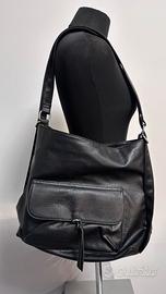 Borsa ecopelle nera grande