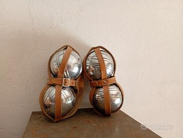 set 4 palle acciaio gioco bocce 