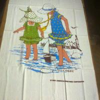 TELI BAGNO-SPUGNA- COTONE 100%-"HOLLY HOBBIE"-FOTO