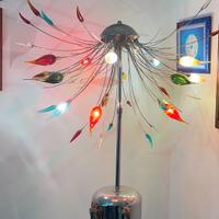 Lampadario o Lampada da angolo tulipani murano