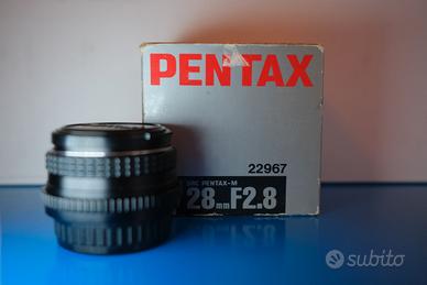 Pentax M 28mm f 2.8 confezione originale 