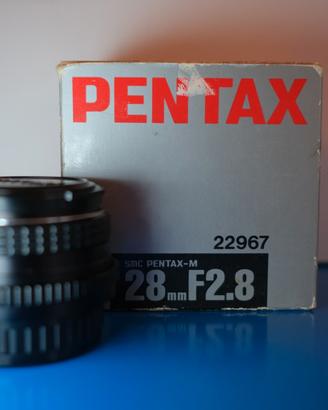 Pentax M 28mm f 2.8 confezione originale 