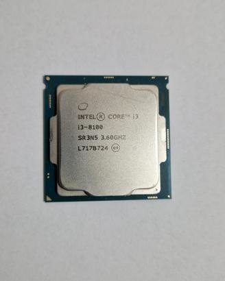 CPU Intel i3 8100