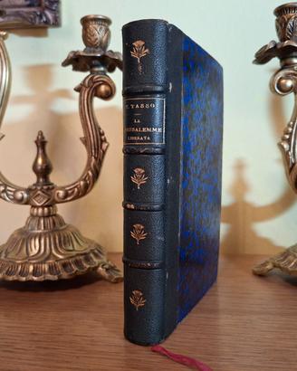 Libro antico 1853 Firenze La Gerusalemme Liberata