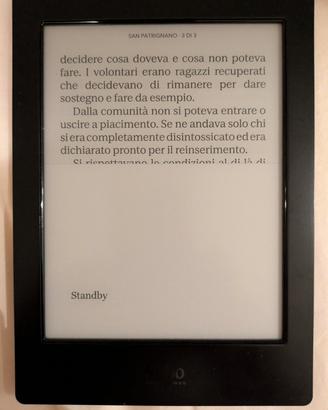 Kobo Aura H2O N250 per ricambi + cover rossa