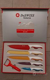 Set 6 pezzi coltelli DeSwiss Geneva DS-601 nuovi