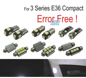 KIT 16 LAMPADE LED INTERNE BMW SERIE 3 E36 HATCHBA