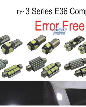 KIT 16 LAMPADE LED INTERNE BMW SERIE 3 E36 HATCHBA