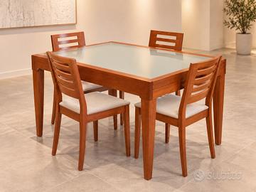 Tavolo allungabile Calligaris con 4 sedie