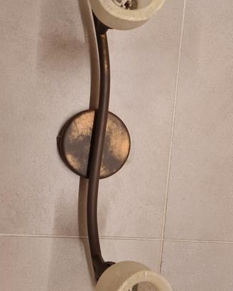 Lampada da soffitto vintage e 2 Applique singole
