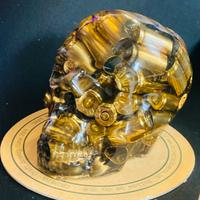 teschio/skull in resina-bossoli personabilizzabile