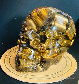 teschio/skull in resina-bossoli personabilizzabile